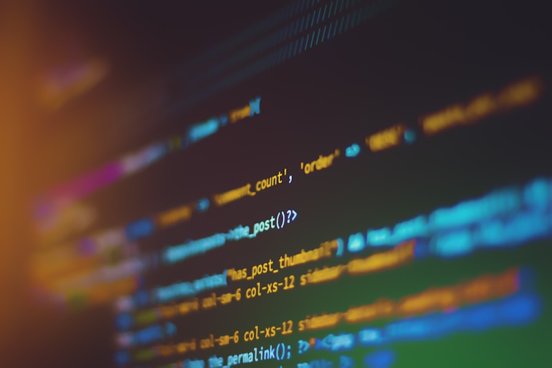 Code on a computer screen